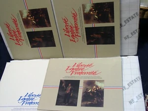 LOT 3x :: US Französische Revolution Hefte BRIEFMARKEN Liberte Egalite Fraternite Bücher - Bild 1 von 5