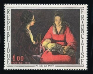 France: 1966 Georges De La Tour "The Newborn" (1150) MNH - Picture 1 of 1