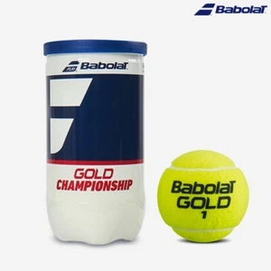 Babolat Gold Championship Tennis Ball Racquet Ball 2 Balls / 1 Can Yellow NWT - Picture 1 of 5