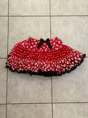 Disney Mini Mouse Skirt Kids SZ XL Colors Black And Red - Image 1 of 3