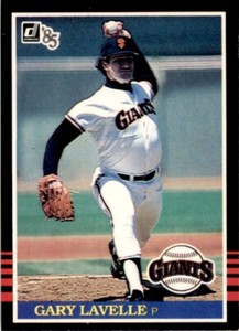 1985 Donruss Gary Lavelle . San Francisco Giants #265