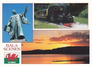 Postcard Bala Scenes Merionethshire Snowdonia National Park My Ref MDP - Picture 1 of 2