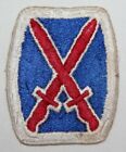 ORIGINAL WWII 10TH DIVISION PATCH, NICE WHITE BACK