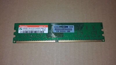 256MB PC2-4200U RAM PC Hynix HYMP532U64P6-C4 DDR2 DIMM 240pins 533MHz - Imagen 1 de 2