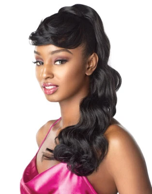 Sensationnel Instant Pony & Bang – Ari Style – Drawstring Ponytail – Heat Safe - Image 1 of 2