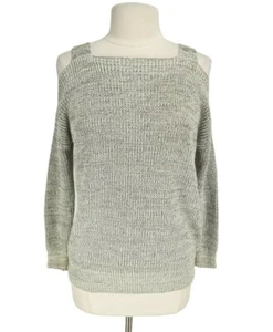 rue21 beige Zopfmuster Cold Shoulder Pullover Pulli Damen Gr. S lang SLV 52P - Bild 1 von 5
