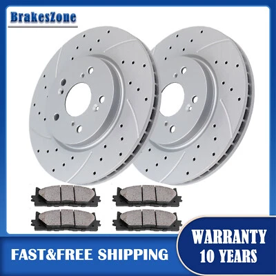 Kit de rotores y pastillas de freno delanteros 296 mm aptos para frenos Honda Crosstour 2012-2015 Foto 1 de 4