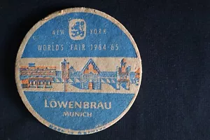 Lowenbrau Beer 1964/65 Feria Mundial de Nueva York Montaña rusa de cerveza/bebida - Imagen 1 de 2