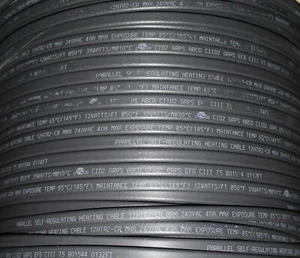 10'-Paralleles selbstregulierendes Heizkabel, 240 VAC, 40A, ET-12HTR2-CR - Bild 1 von 2
