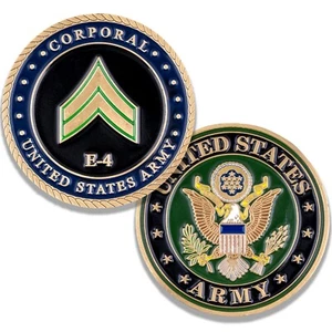 US Army Corporal E4 Challenge Münze - Bild 1 von 6