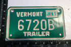 1988 88 VERMONT VT TRAILER TRL LICENSE PLATE TAG # 6720B