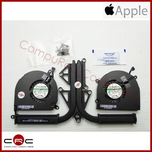 Apple MacBook Pro 2011 A1286 Kühlkörper Ventilatoren Heatsink Fans 604-1858 - Afbeelding 1 van 2