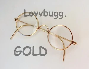 Gold Wire Frame Eye Glasses for American Girl 18" Doll FREESHIP ADDS! LOVVBUGG! - Picture 1 of 14