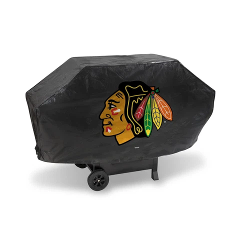 Rico Industries - NHL - Deluxe Grill Cover - Chicago Blackhawks Cover