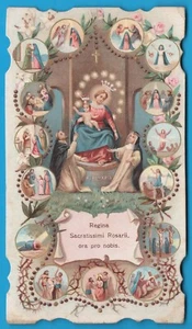 Regina del S. Rosario santino holy card image pieuse heilige karte MA1284 - Bild 1 von 2
