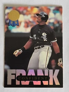1993 Leaf Series 1 Confident Frank Thomas Chicago White Sox #4 - Bild 1 von 14