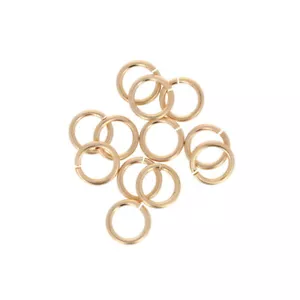 14KT Gold 5mm 20 gauge Open Jump Rings, Genuine 14KT Gold. Open Rings, 1 piece - Picture 1 of 1