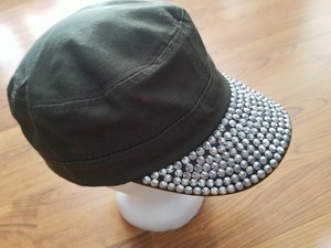 Something Special Bling Military Green SEQUINS Women Cap Hat Adjustable NEW