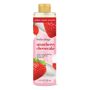 Ultra-Moisturizing Body, Bath & Shave Oil, Strawberry Cheesecake, 7.5 Fl Oz - Picture 1 of 12