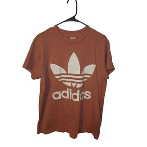Adidas Womens Tee Shirt-Coral-Large(missing Size Tag) - Picture 1 of 4