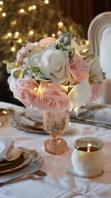 Beautiful Long Lasting Gift Home Decor Artificial Flowers Roses Realistic Look - Image 1 of 4