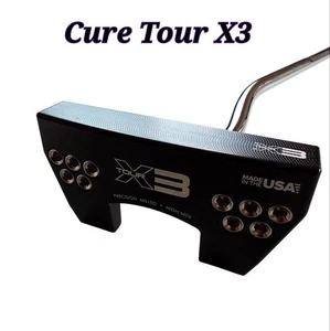 Cure Tour X3 Putter 34" High MOI Mallet Steel Black US-Made - Picture 1 of 11