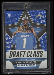 2023 Panini Rookies & Stars #DC-14 Quentin Johnston Draft Class True Blue #/49 - Picture 1 of 2