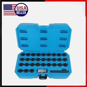 Locking Lug Nut Master Key Set Wheel Lock Tire Lug Removal Tool for MercedesKit - Picture 1 of 12