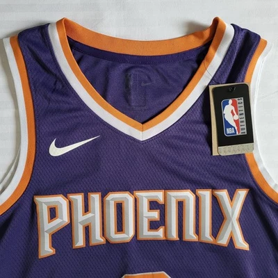 Camiseta para hombre Nike NBA Authentics Phoenix Suns Chris Paul #3 L/48 púrpura naranja Foto 1 de 4