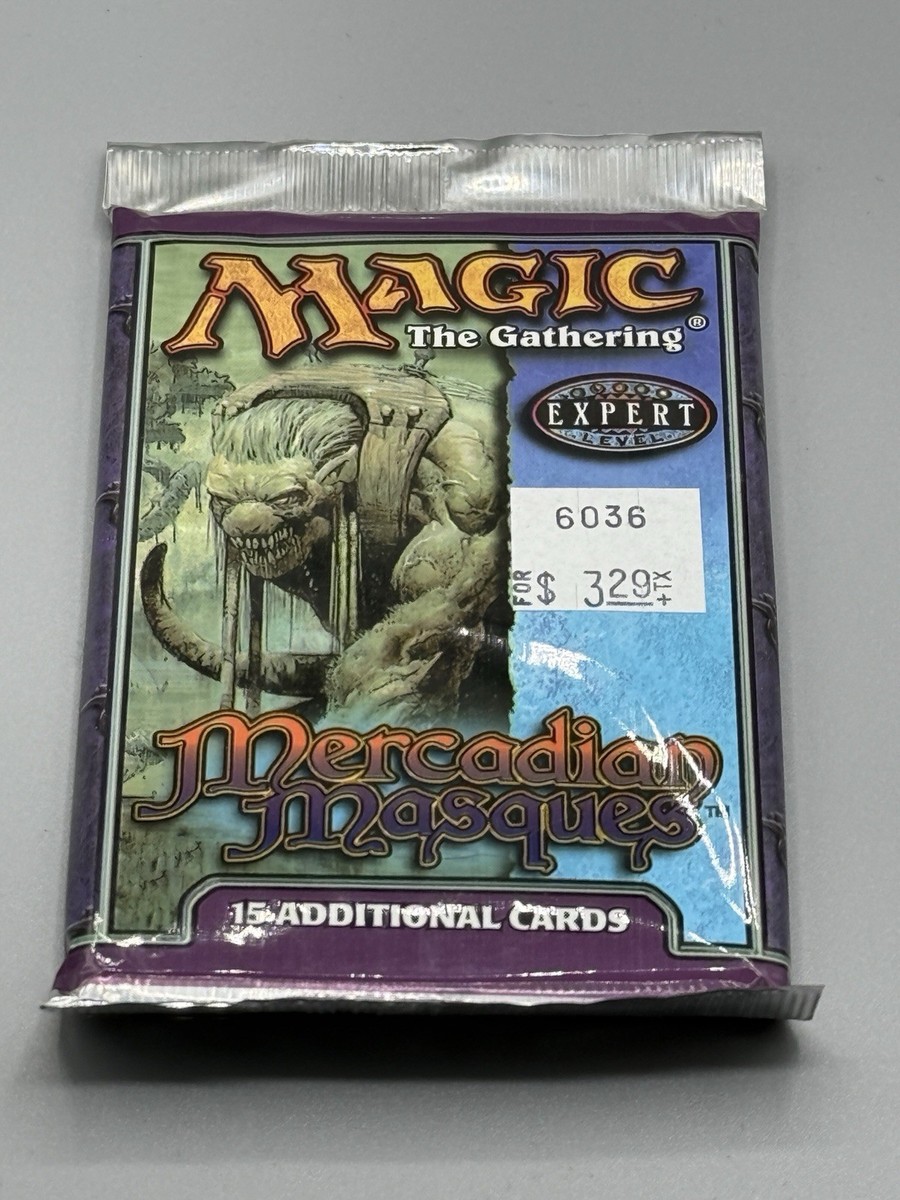 Magic: The Gathering Mercadian Masques Sealed Collectible Magic: The Gathering Mercadian Masques Sealed Collectible
