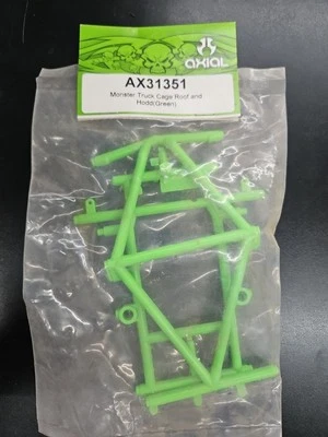 NEW Axial Grave Digger Monster Truck Cage Roof and Hood (Green) AX31351 (G4) - Image 1 of 2