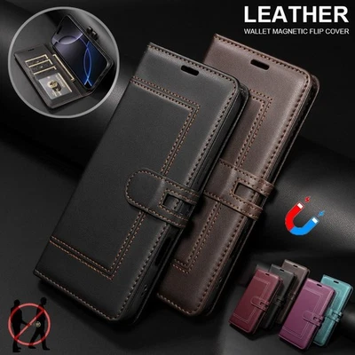 For Xiaomi 15T Pro 14T 13T Redmi Note 14 13 Magnetic Leather Wallet flip case - Image 1 of 4