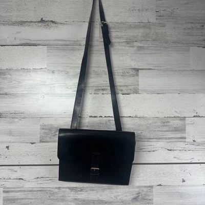 Bolso Bandolera Ann Demeulemeester - Cuero Cosido a Mano Negro Foto 1 de 4