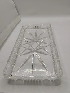 Vintage Crystal Serving Tray - Picture 1 of 3