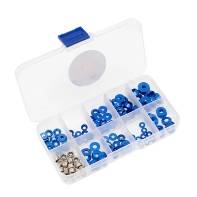 125X Countersunk/Round Head M2.5 M3 M4 Screw Gasket Nut Set For 1/10 1/8 RC Car - Image 1 of 4