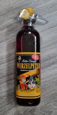 Orig.WURZELPETER  Bitter Orange Kräuterlikör 0,7 l ,28 % vol + Ausgießer neu OVP - Bild 1 von 4