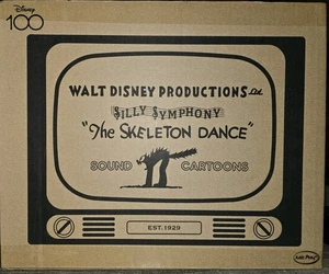 Disney100 Skeleton Dance 13" Diorama Plush – Silly Symphonies Exclusive – New - Picture 1 of 7
