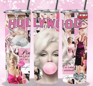 ❤️ Marilyn Inspired Custom 20oz Stainless Steel Tumbler Cup Mug - Picture 1 of 1