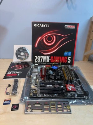 Placa base Gigabyte GA-Z97MX-Gaming 5 LGA Intel 1150 con CPU i7 y 32 GB de RAM Foto 1 de 4