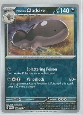 Paldean Clodsire 129/197 SV03: Obsidian Flames Reverse Holo - Image 1 of 2