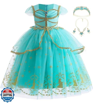 Axaxa принцесса жасмин костюм для девочек арабская принцесса костюм для девочек D - Изображение 1 из 4