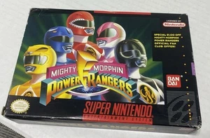 Mighty Morphin Power Rangers SNES 1994 CIB - Picture 1 of 8