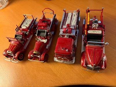 Vintage Fire Truck Model Collection Set of 4 National Motor Museum  - Image 1 of 4