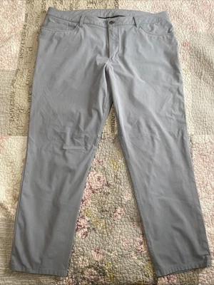 Брюки мужские Lululemon ABC 40x30 5 карманов варпстремные черные угольно-коричневые - Изображение 1 из 4