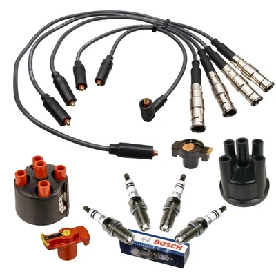 Zündkabel Zündkerzen Verteilerkappe für 1.6 74kW VW Golf 3 Cabrio Polo 6K Passat - Bild 1 von 4