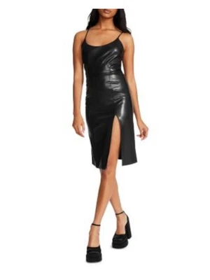 Vestido vaina STEVE MADDEN para mujer negro sin forro correa de espagueti hasta la rodilla 6 Foto 1 de 3