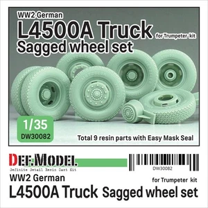 DEF Model DW30082 , German L4500A Truck wheel set (for Trumpeter 1/35) , 1/35 - Bild 1 von 9