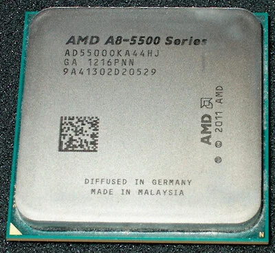PROCESADOR AMD 3.2 GHZ MODELO A8-5500 QUAD CORE, AD5500OKA44HJ, FM2, VENDEDOR DE EE. UU. Foto 1 de 2