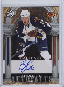 BRYAN LITTLE 2009-10 UD ARTIFACTS CERTIFIED AUTOGRAPH