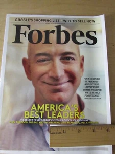 Forbes April 23, 2012 Jeff Bezos America’s Best Leaders  (Magazine: Business - Picture 1 of 1